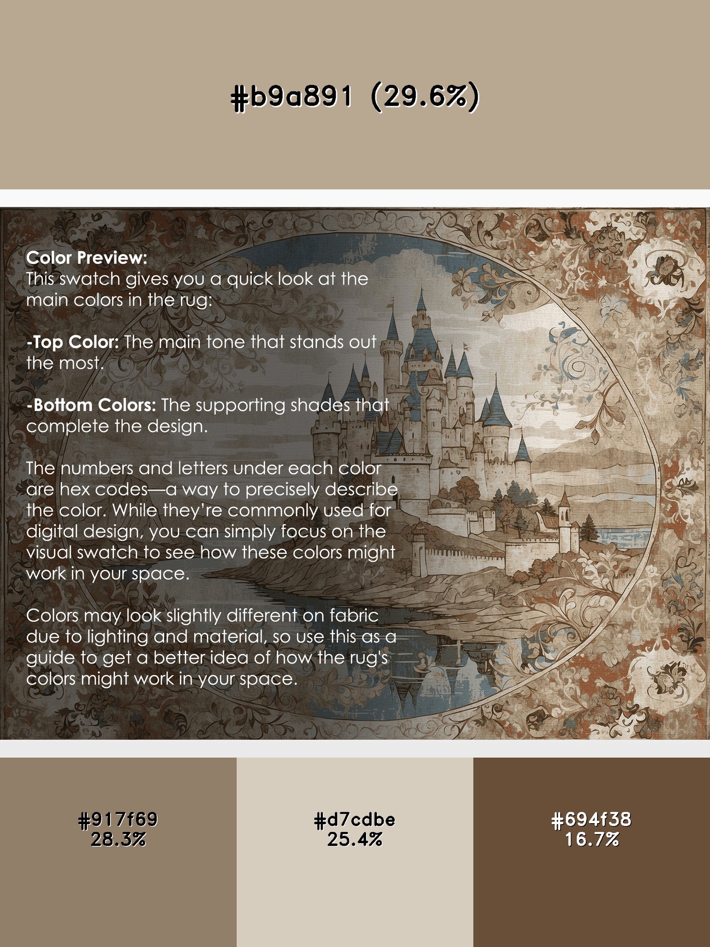 Golden Drawbridge Rug