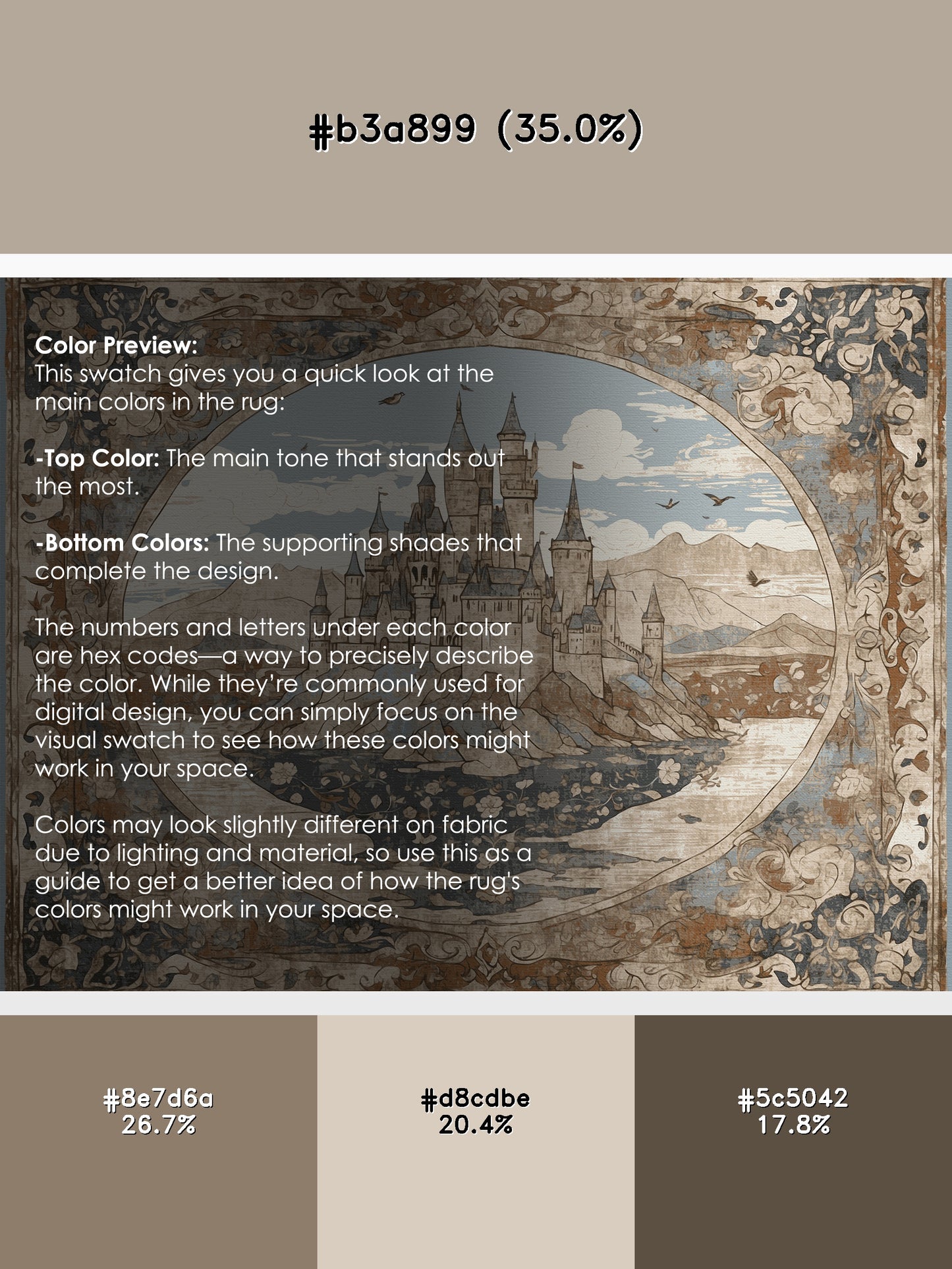 Clifftop Citadel Rug