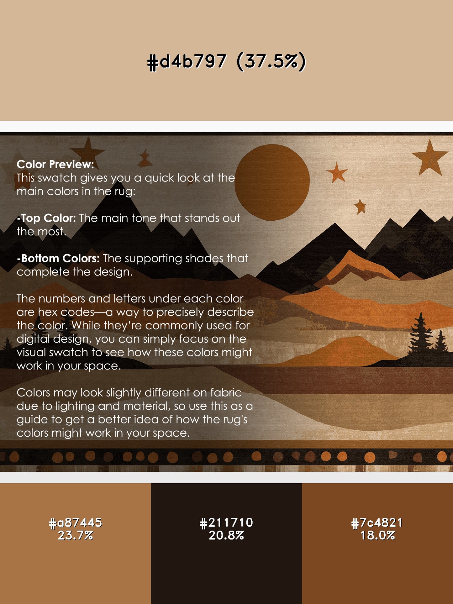 Obsidian Horizon Rug