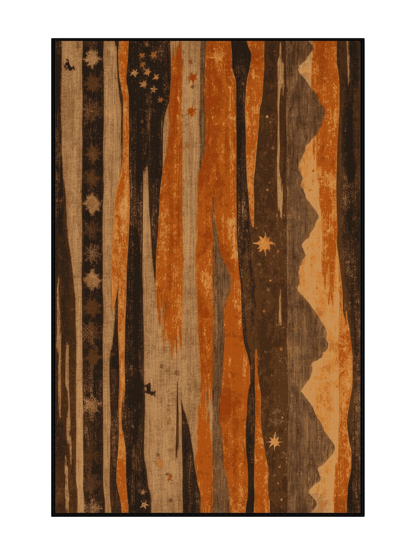 Desert Horizons Blush Vista - Premium Milk Chocolate Modern Area Rug | Plush & Washable Options | Rugolution Home Decor