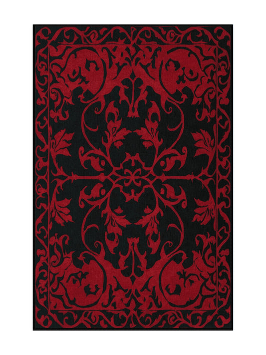Glided Mythos Luminary Blossom - Premium Gunmetal Modern Area Rug | Plush & Washable Options | Rugolution Home Decor