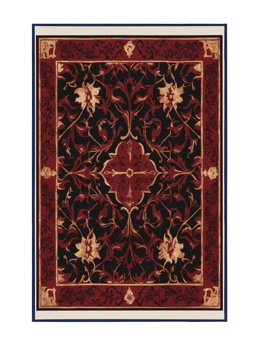 Glided Mythos Ethereal Vine - Premium Night Modern Area Rug | Plush & Washable Options | Rugolution Home Decor