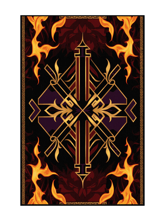 Glided Mythos Imperium Dream - Premium Vermilion Modern Area Rug | Plush & Washable Options | Rugolution Home Decor