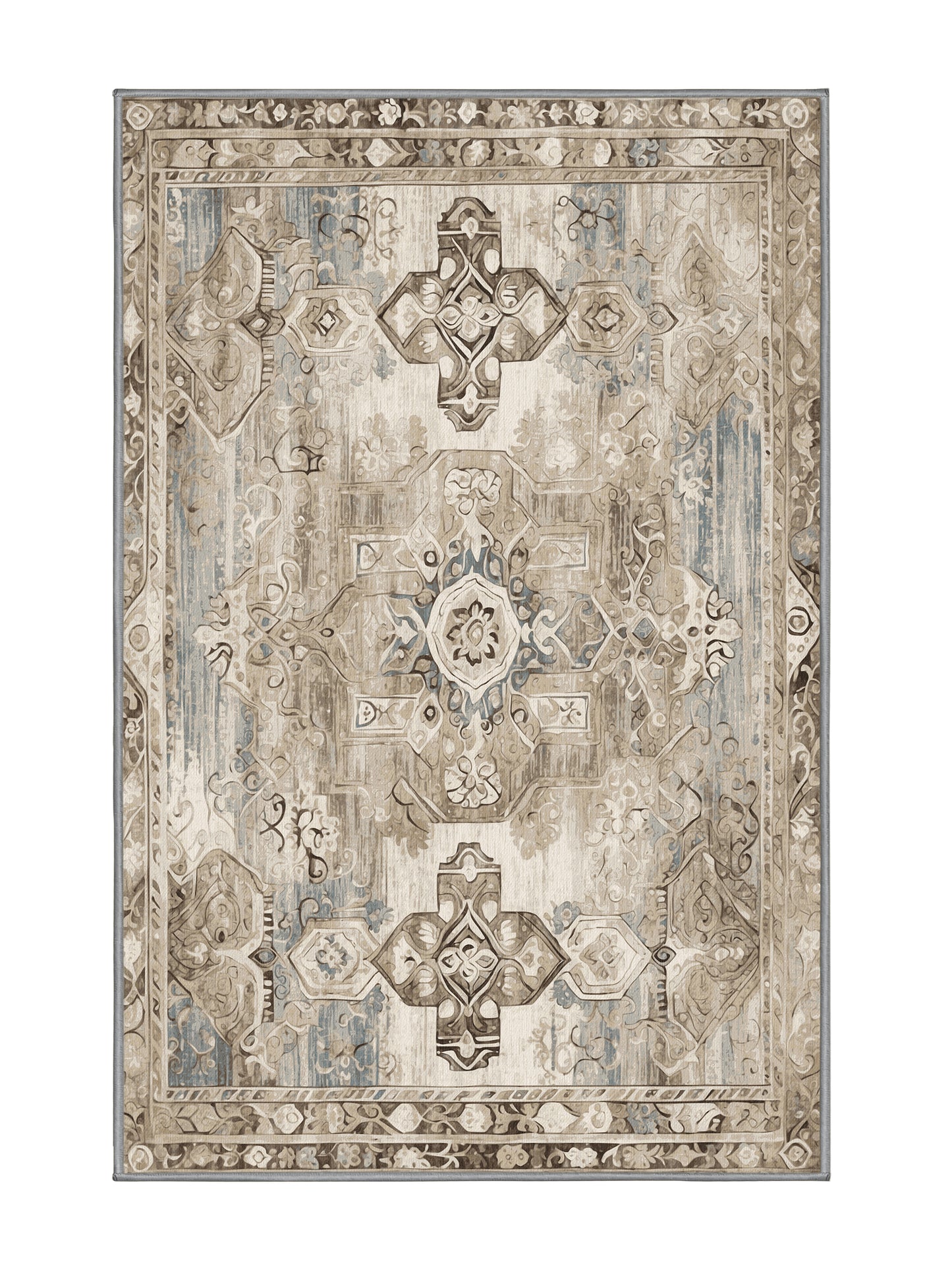 Heritage Mosaic Opulent Heritage - Premium Sandstone Modern Area Rug | Plush & Washable Options | Rugolution Home Decor