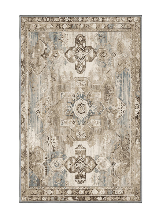 Heritage Mosaic Opulent Heritage - Premium Sandstone Modern Area Rug | Plush & Washable Options | Rugolution Home Decor