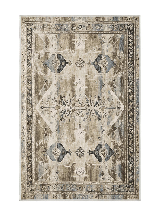 Heritage Mosaic Opulent Mosaic - Premium White Chocolate Modern Area Rug | Plush & Washable Options | Rugolution Home Decor