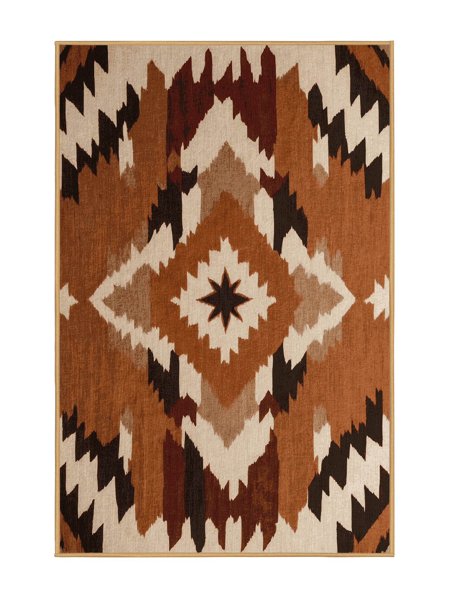 Heritage Southwest Red Rock Reverie - Premium Sienna (W3C) Modern Area Rug | Plush & Washable Options | Rugolution Home Decor