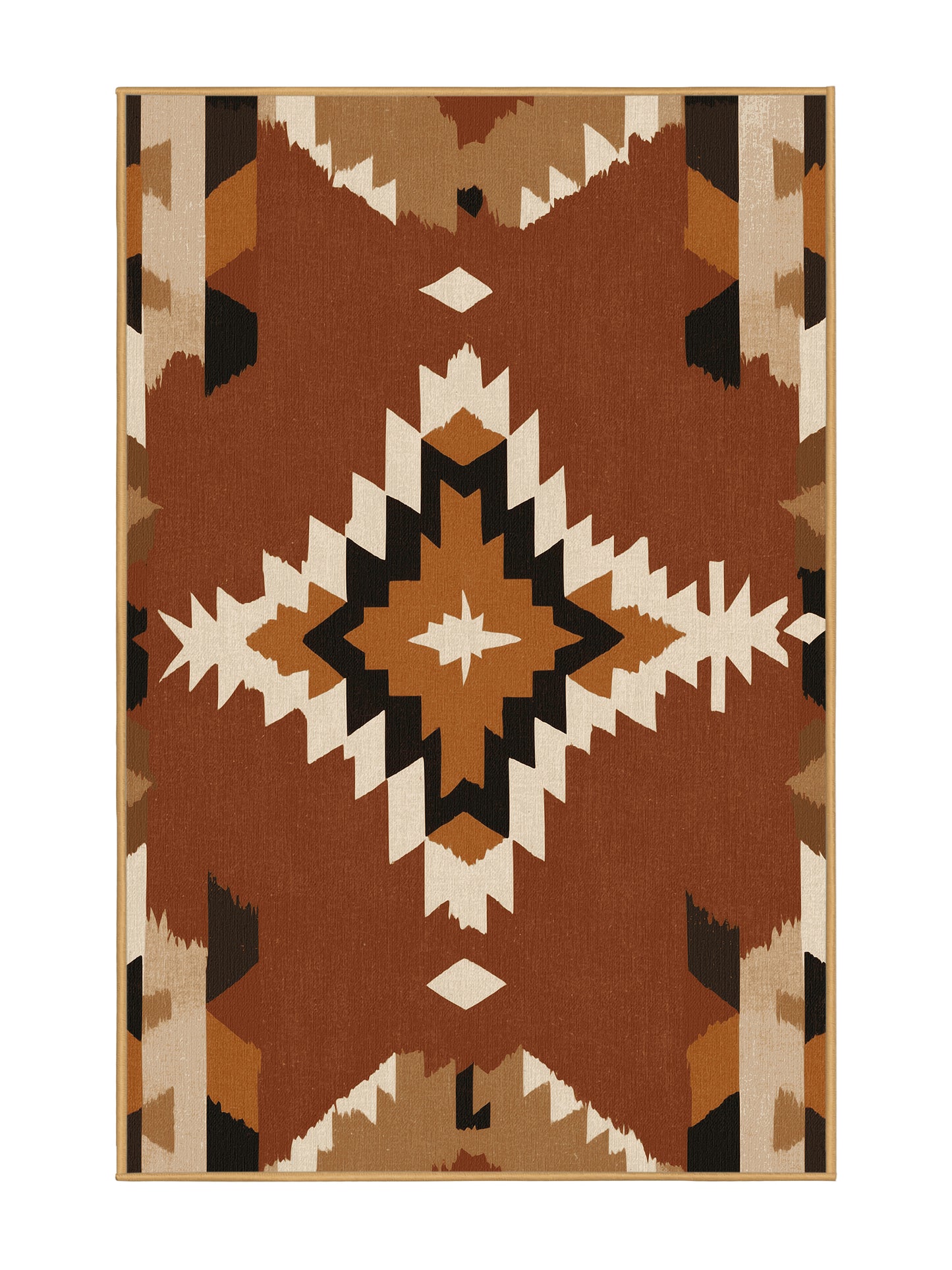 Heritage Southwest Clay Horizons - Premium Sienna (W3C) Modern Area Rug | Plush & Washable Options | Rugolution Home Decor