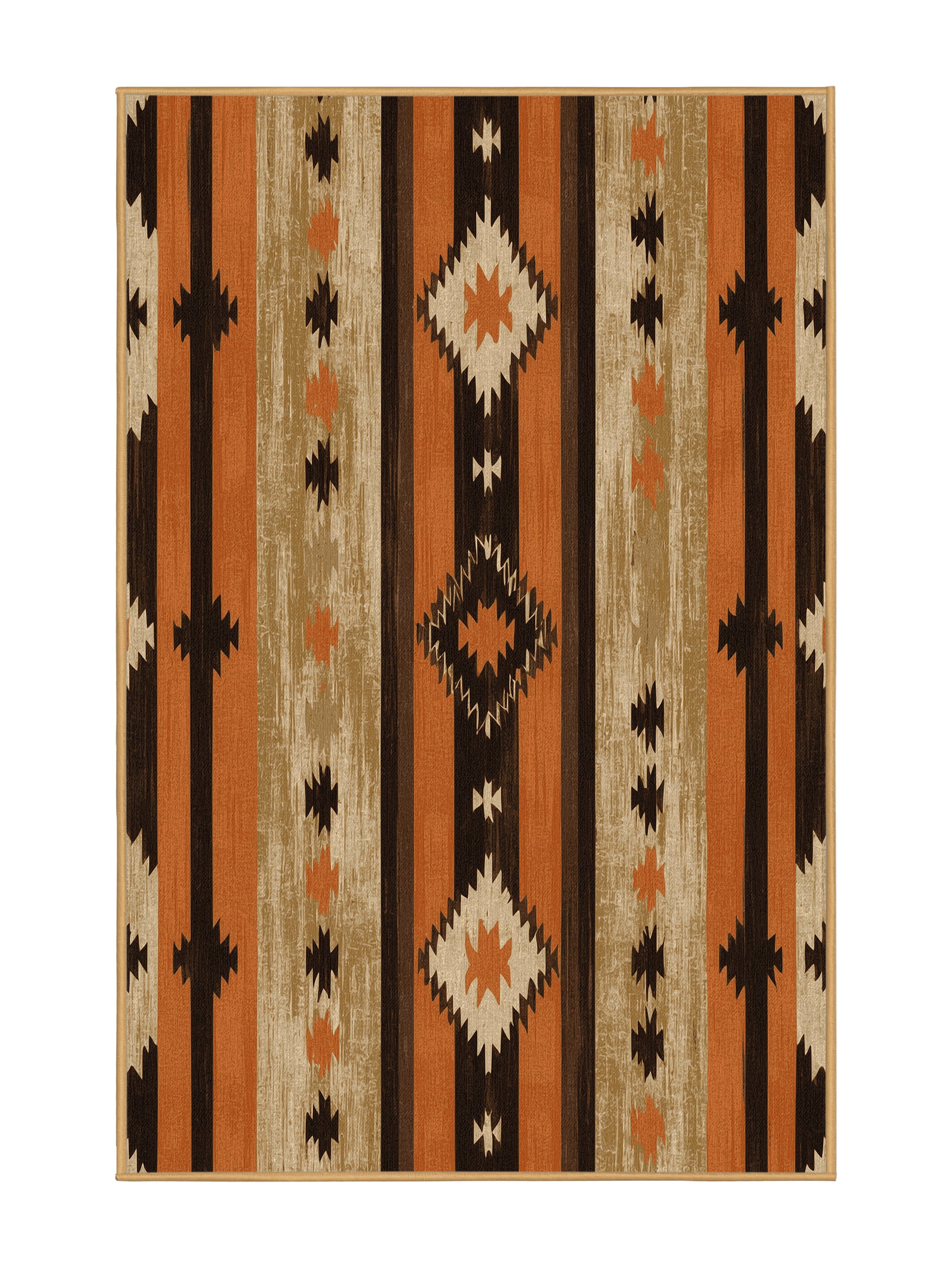 Heritage Southwest Sunlit Solstice - Premium Petra Gold Modern Area Rug | Plush & Washable Options | Rugolution Home Decor
