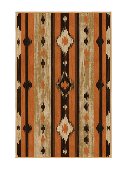 Heritage Southwest Sunlit Solstice - Premium Petra Gold Modern Area Rug | Plush & Washable Options | Rugolution Home Decor