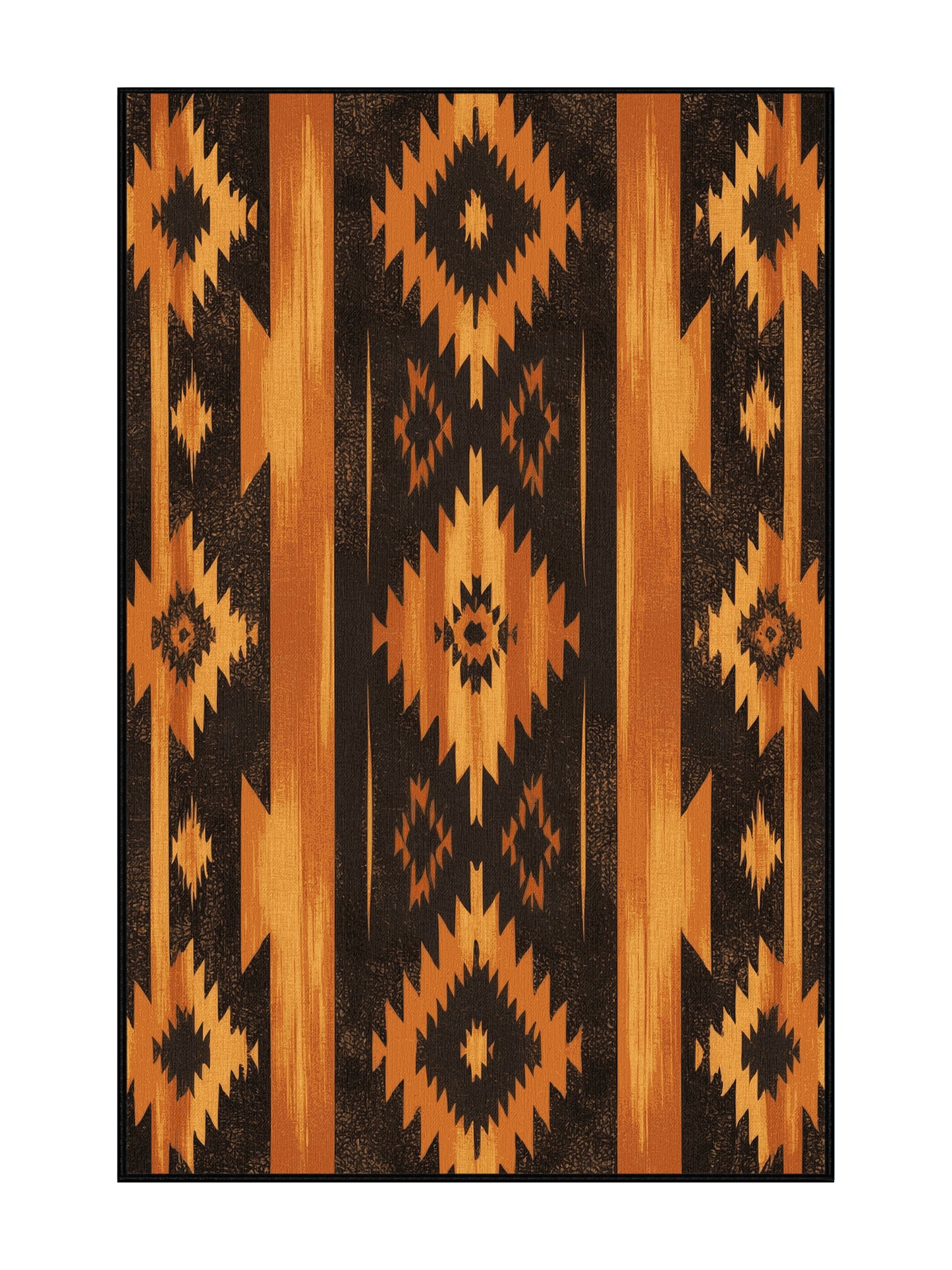 Heritage Southwest Roaming Ridge - Premium Midnight Modern Area Rug | Plush & Washable Options | Rugolution Home Decor