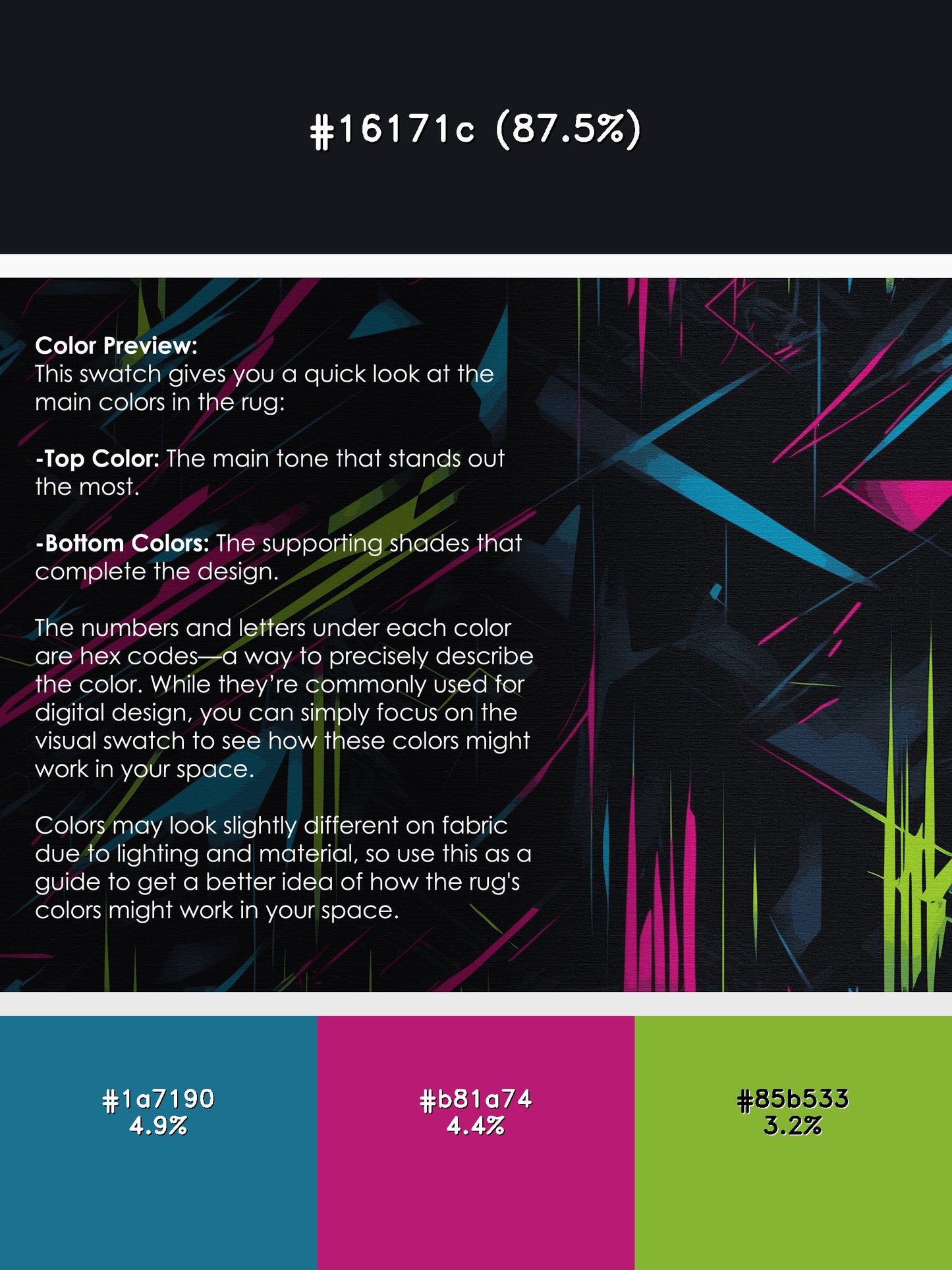 Neon Splinter Rug