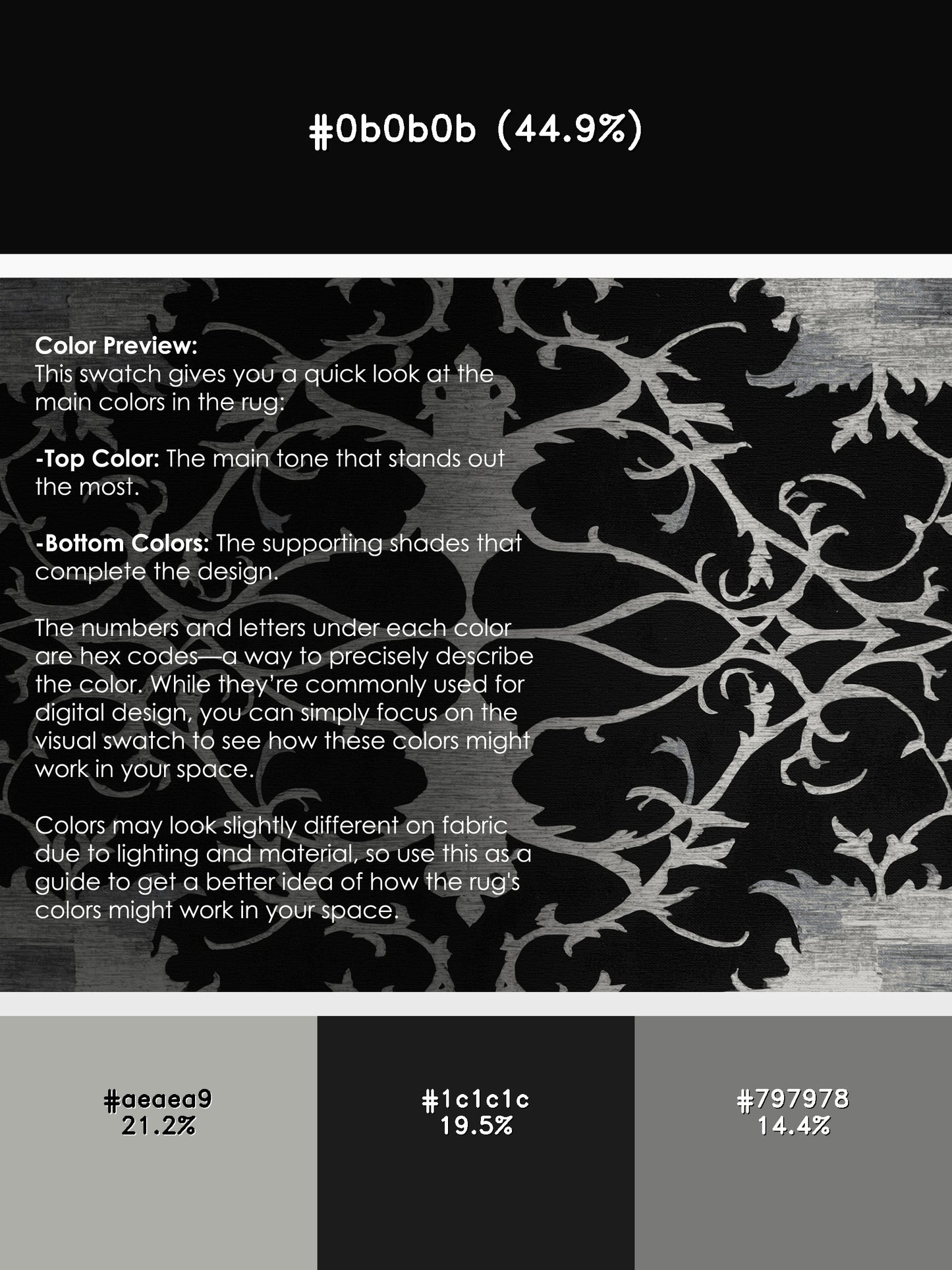 Shadowed Rose Rug