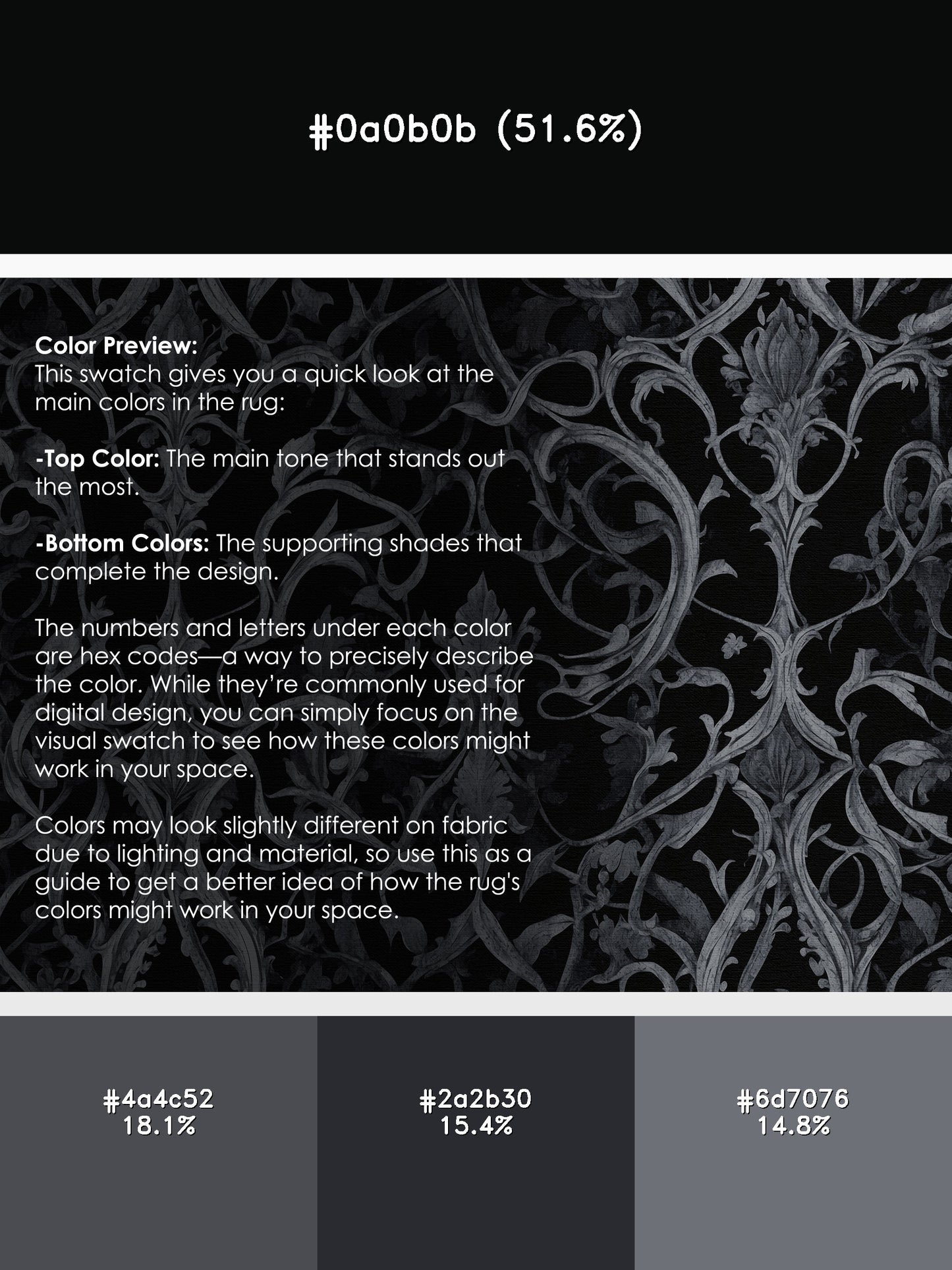 Moonlit Noir Rug