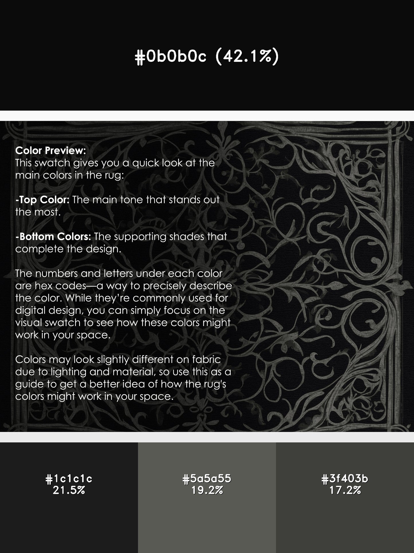 Black Elegance Rug