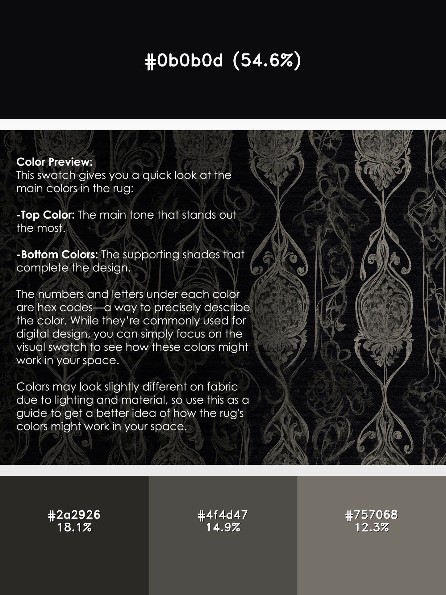 Gothic Petals Rug