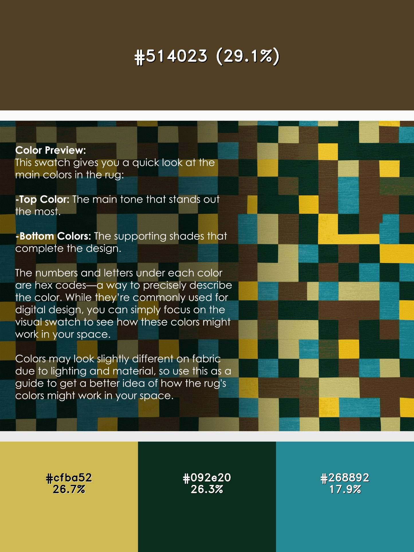 Earth Mosaic Grid Rug