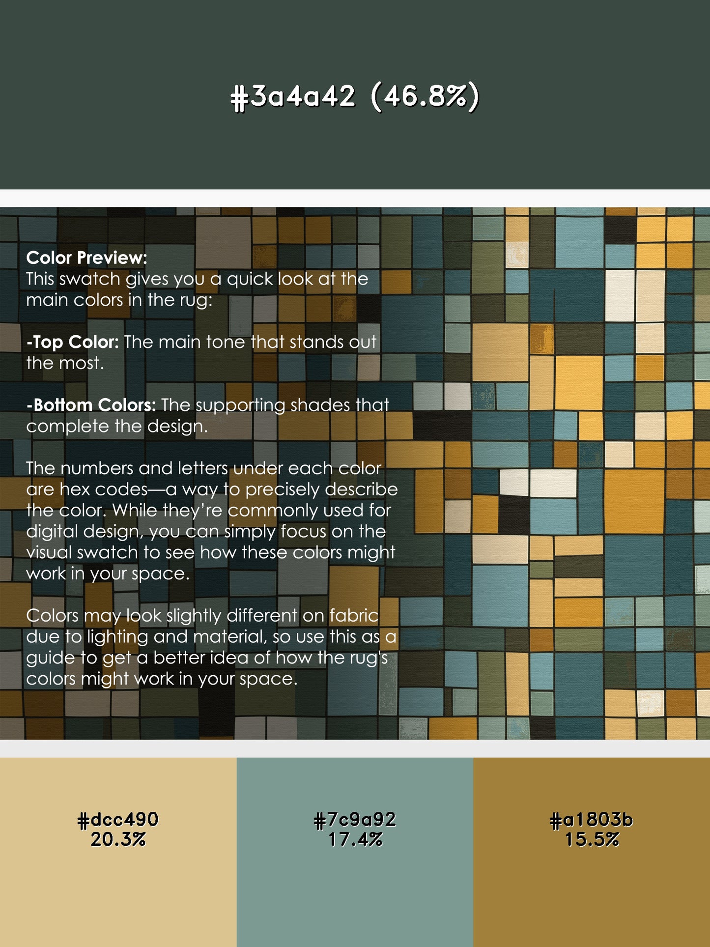 Colored Patchwork Rug