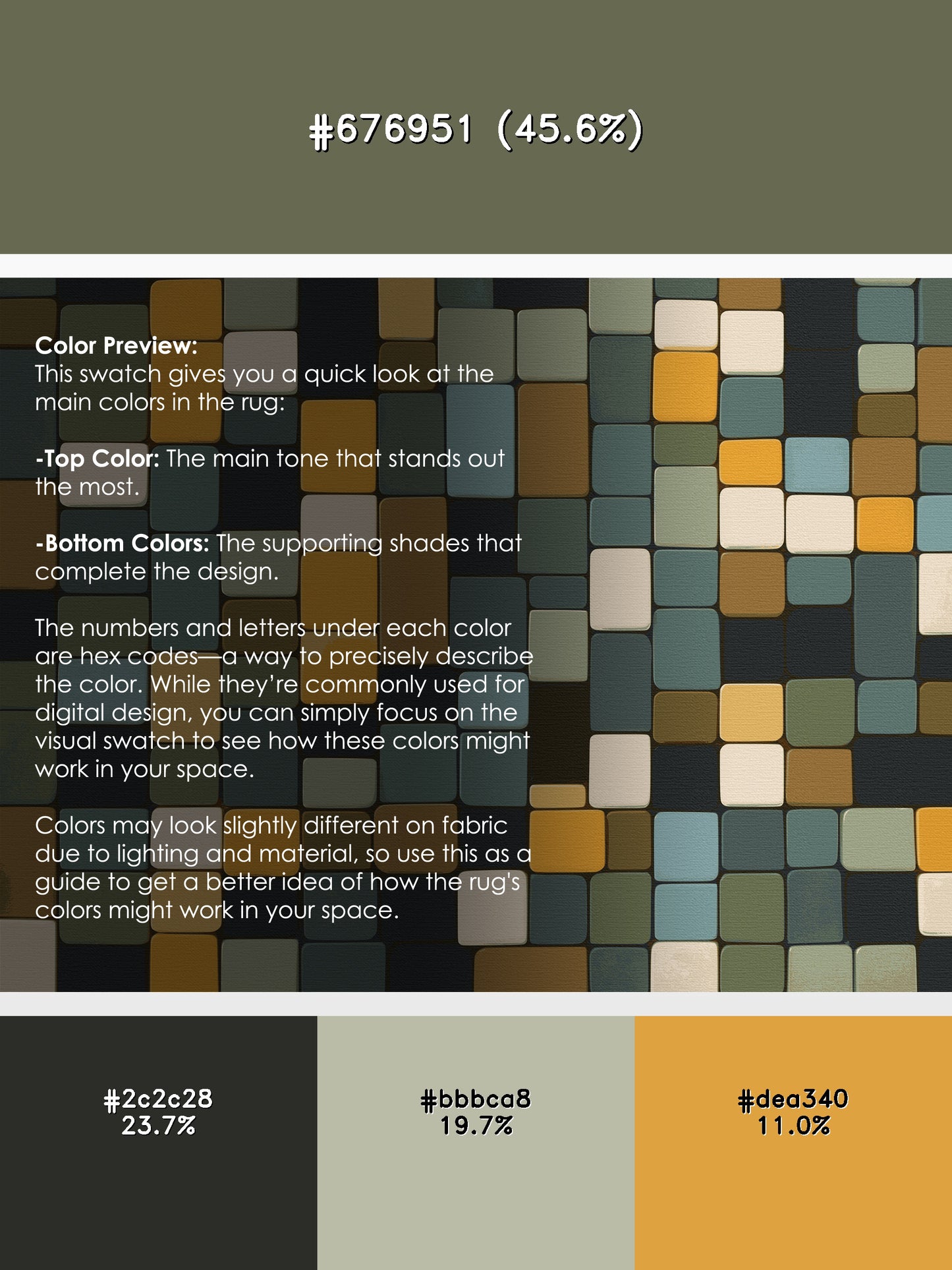 Angular Grids Rug