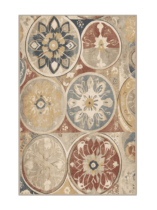 Retro Ruckus Groovy Line - Premium Tan (W3C) Modern Area Rug | Plush & Washable Options | Rugolution Home Decor