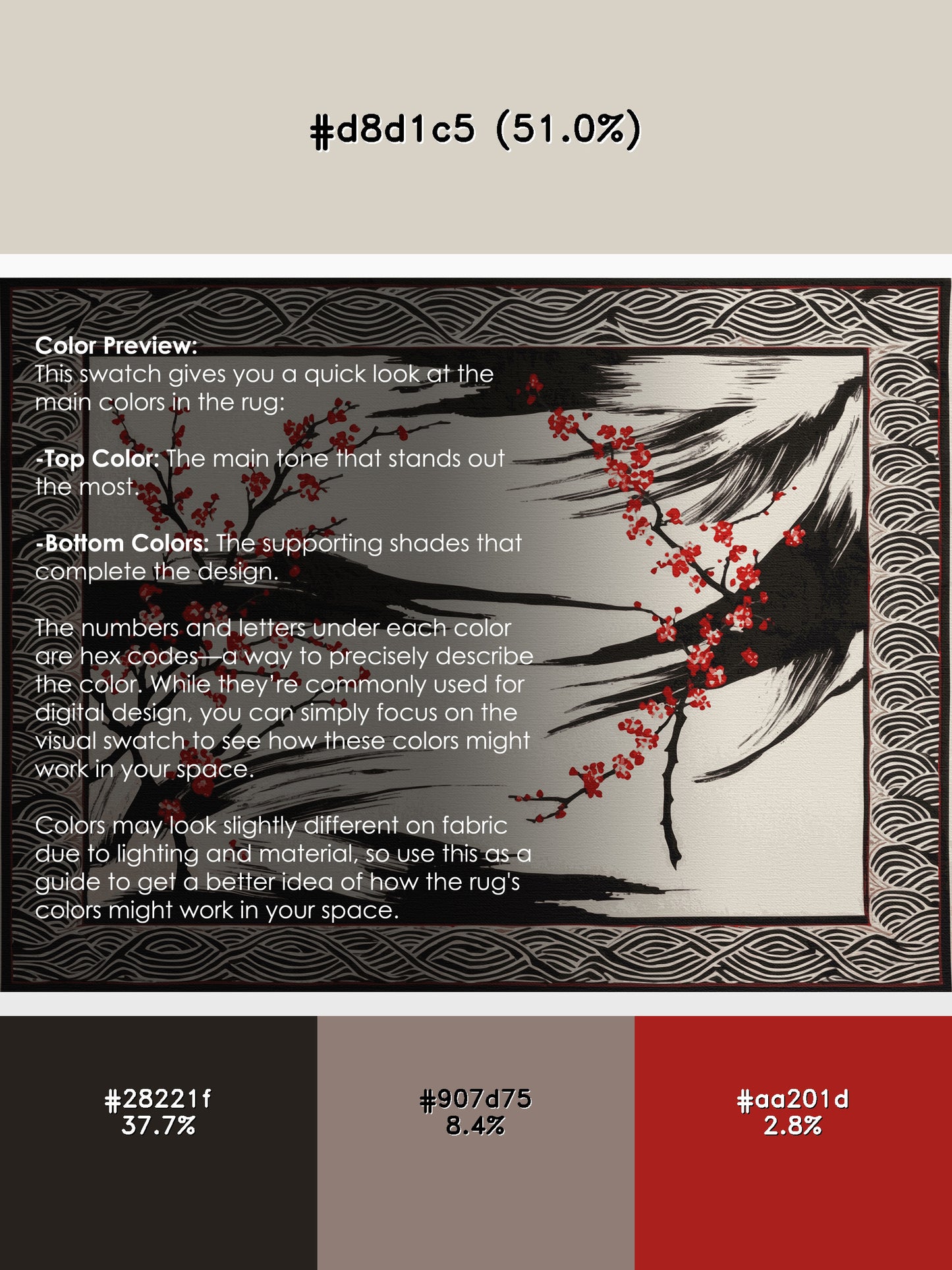 Scarlet Branches Rug