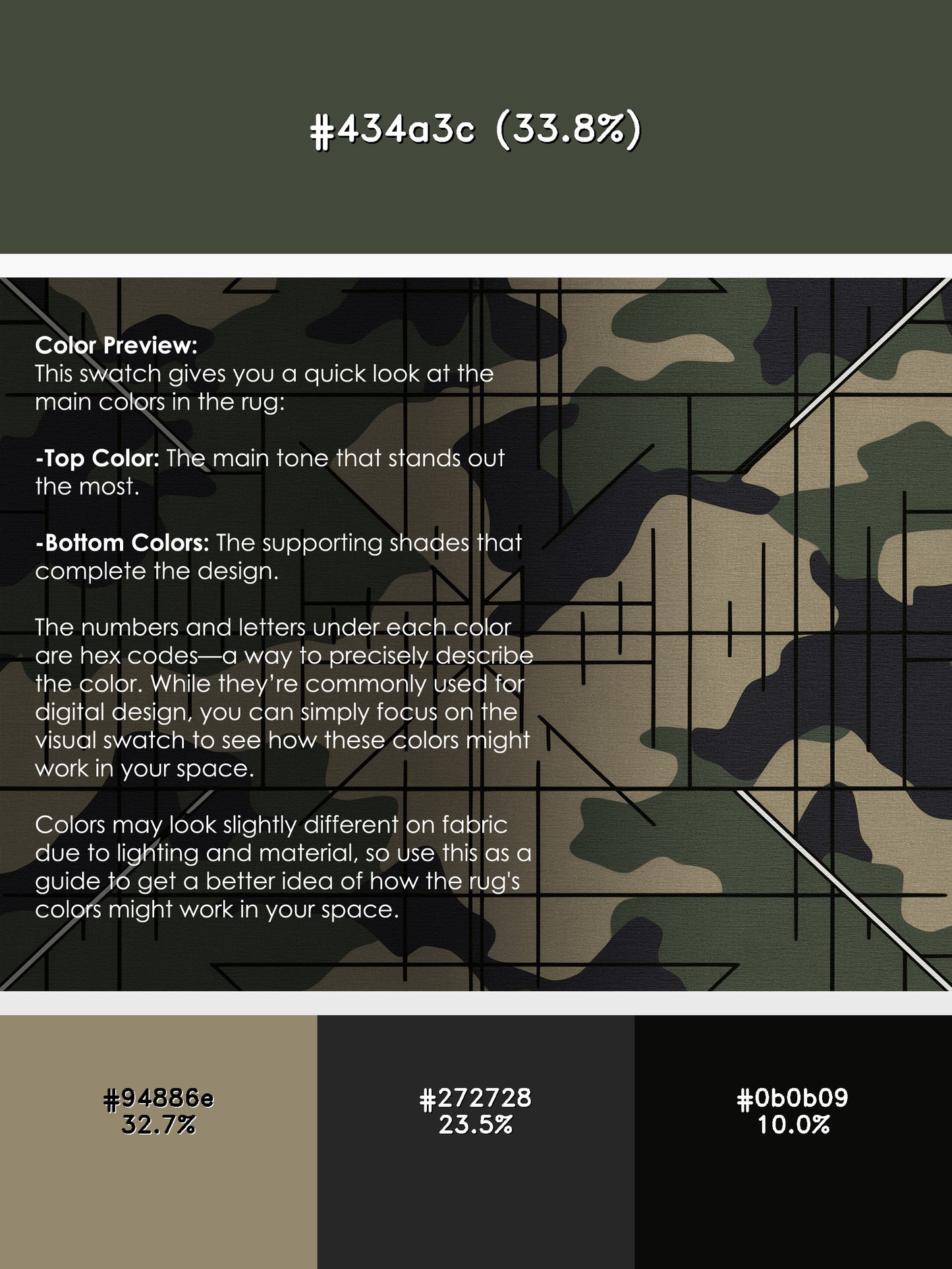 Vector Camo Rug