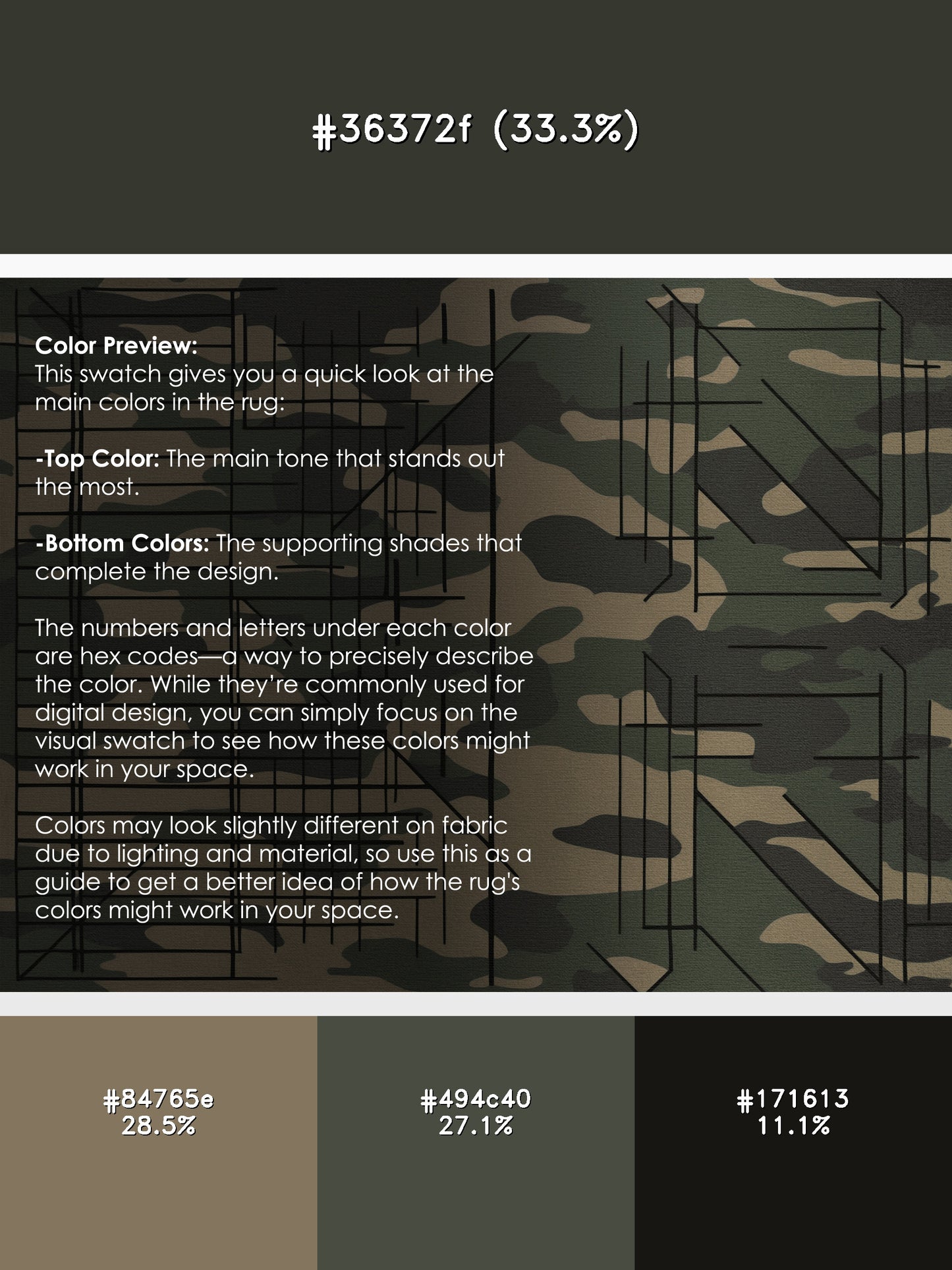 Camouflage Vertex Rug