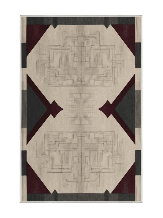 Timeless Tapestries Heritage Loom - Premium Dark White Modern Area Rug | Plush & Washable Options | Rugolution Home Decor