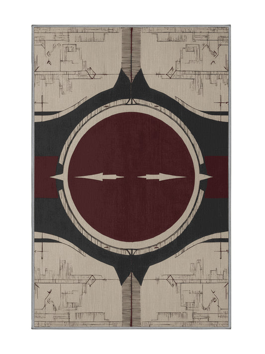 Timeless Tapestries Baronial Bloom - Premium Sandstone Modern Area Rug | Plush & Washable Options | Rugolution Home Decor