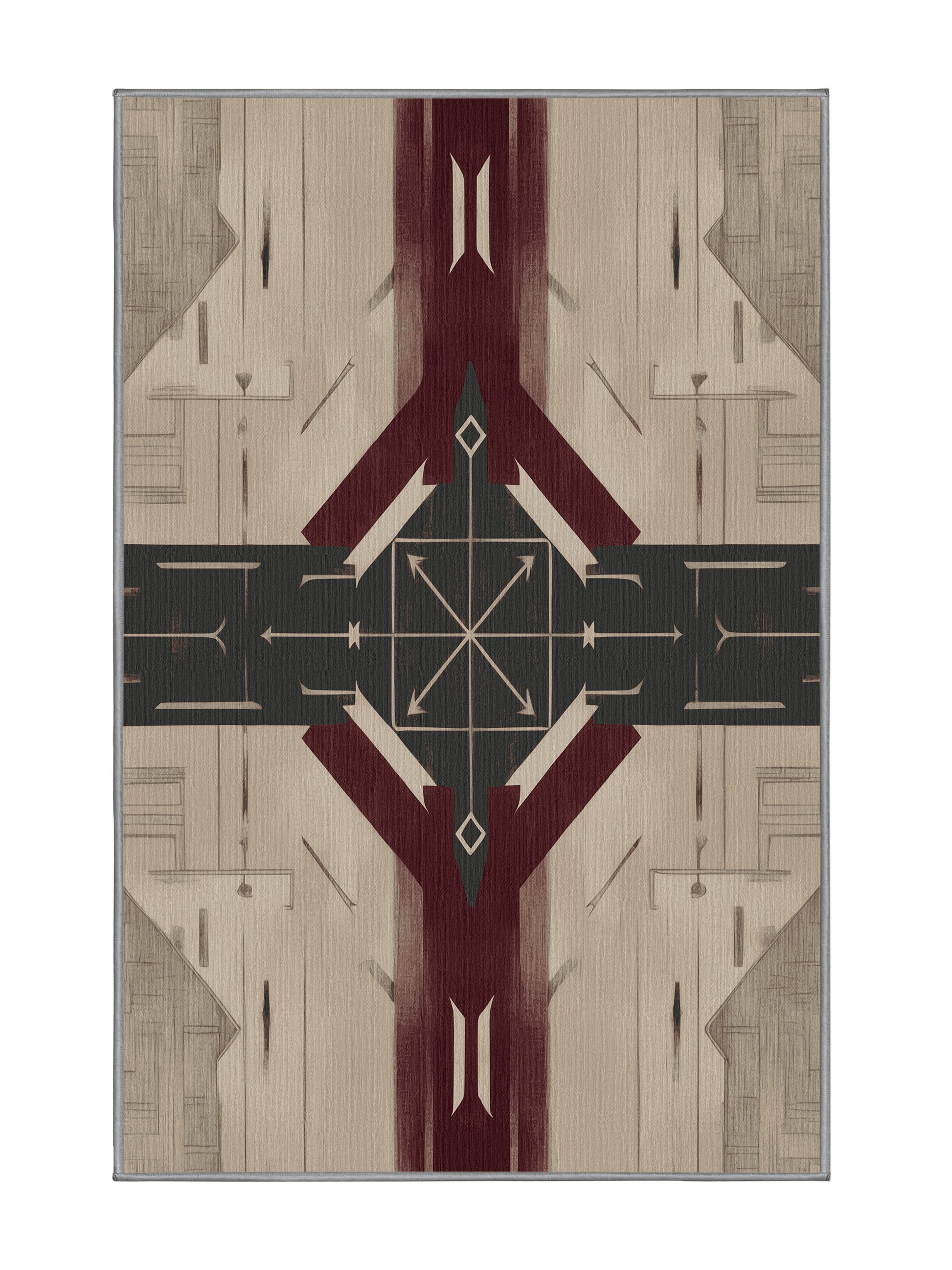 Timeless Tapestries Legacy Lines - Premium Sandstone Modern Area Rug | Plush & Washable Options | Rugolution Home Decor