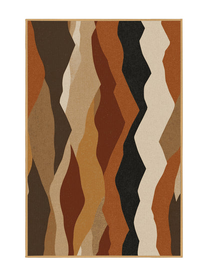 Desert Horizons Sable Trails - Premium Dark Gold Modern Area Rug | Plush & Washable Options | Rugolution Home Decor