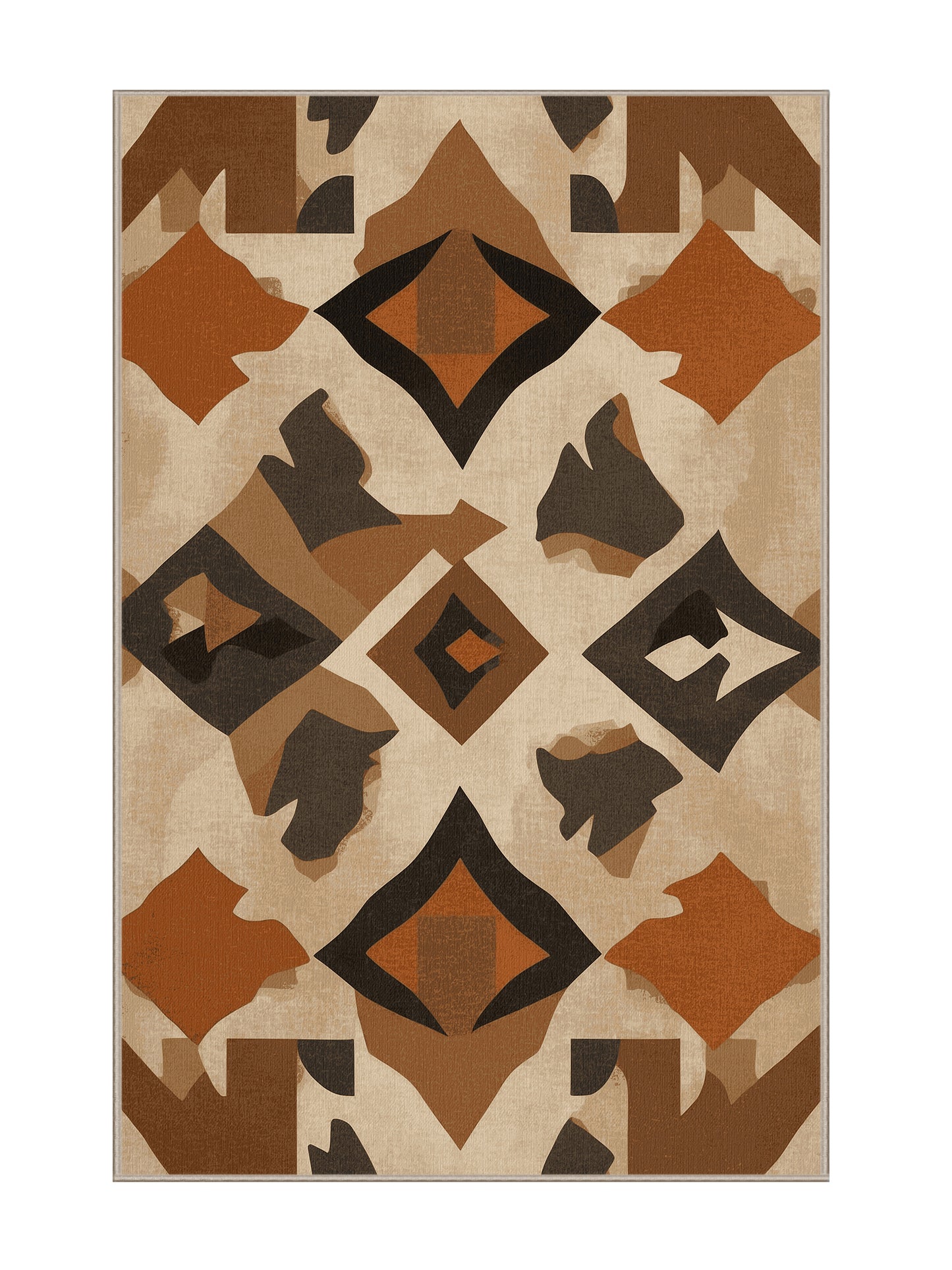 Desert Horizons Terracotta Whispers - Premium Tan (W3C) Modern Area Rug | Plush & Washable Options | Rugolution Home Decor