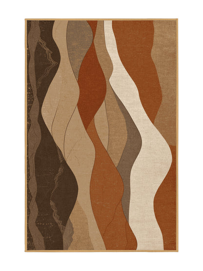 Desert Horizons Dawn's Edge - Premium Dark Brown Modern Area Rug | Plush & Washable Options | Rugolution Home Decor