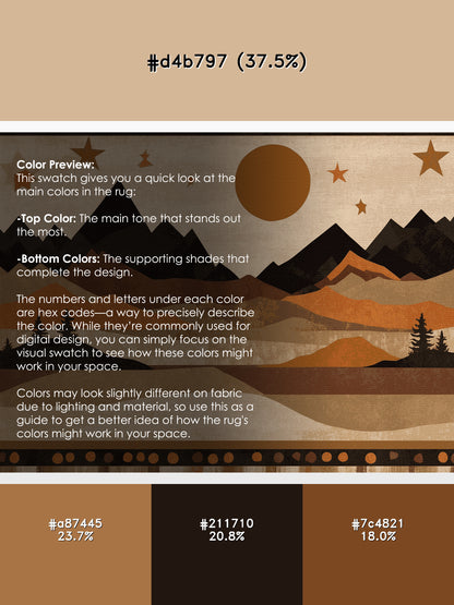 Obsidian Horizon Rug