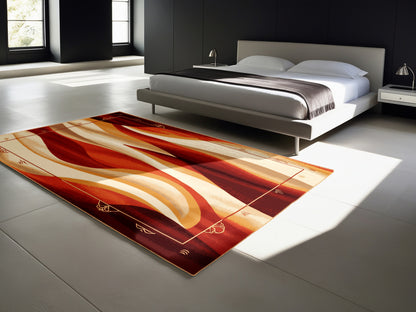 Crimson Drift Rug