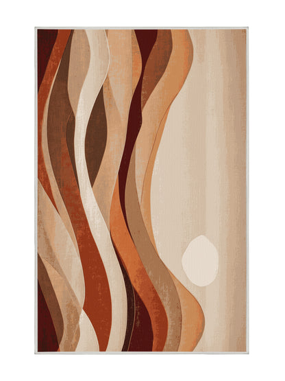 Dunes of Light Sandstone Harmony - Premium Champagne Modern Area Rug | Plush & Washable Options | Rugolution Home Decor