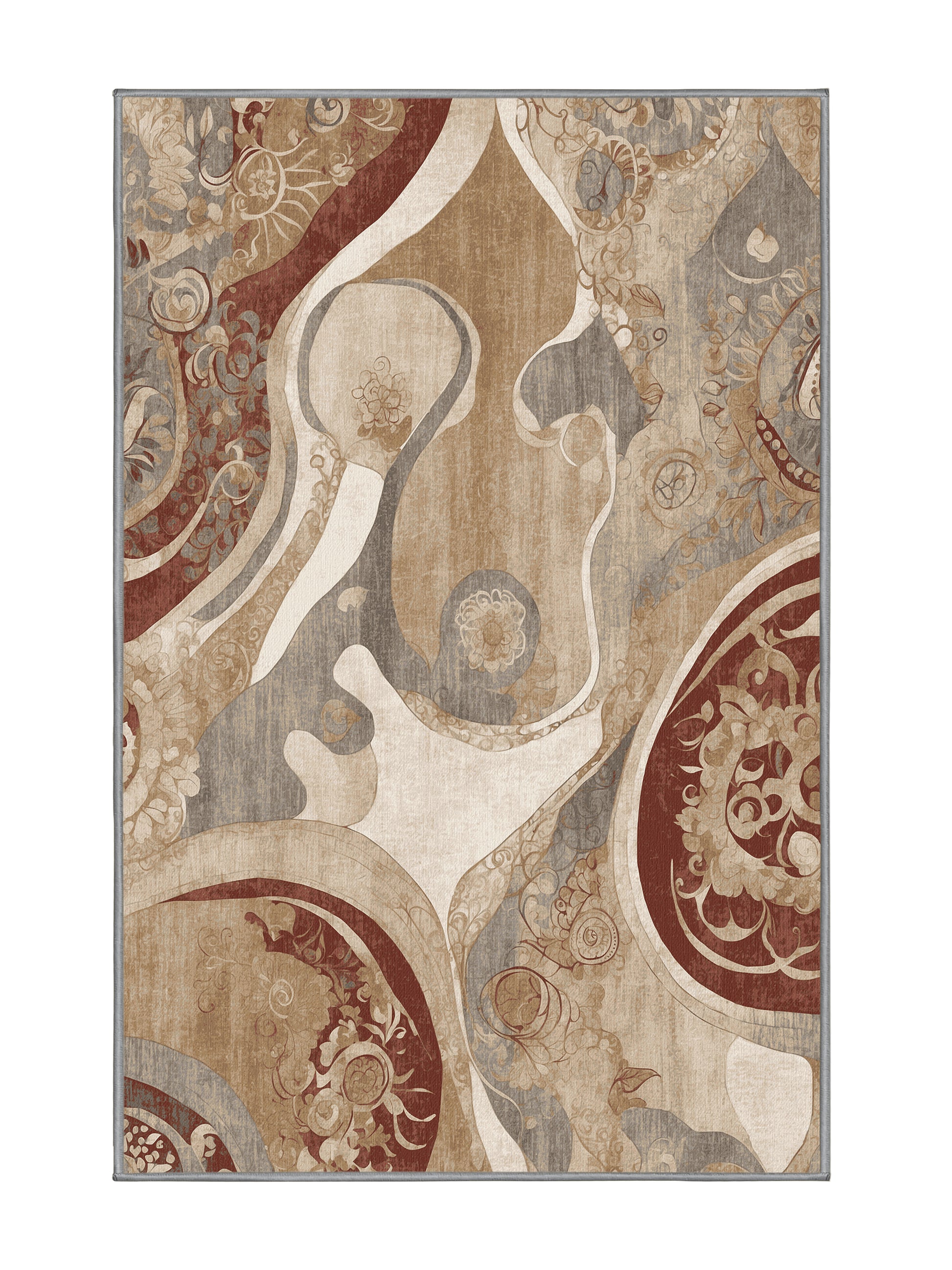 Dunes of Light Crystalline Sands - Premium Sandstone Modern Area Rug | Plush & Washable Options | Rugolution Home Decor