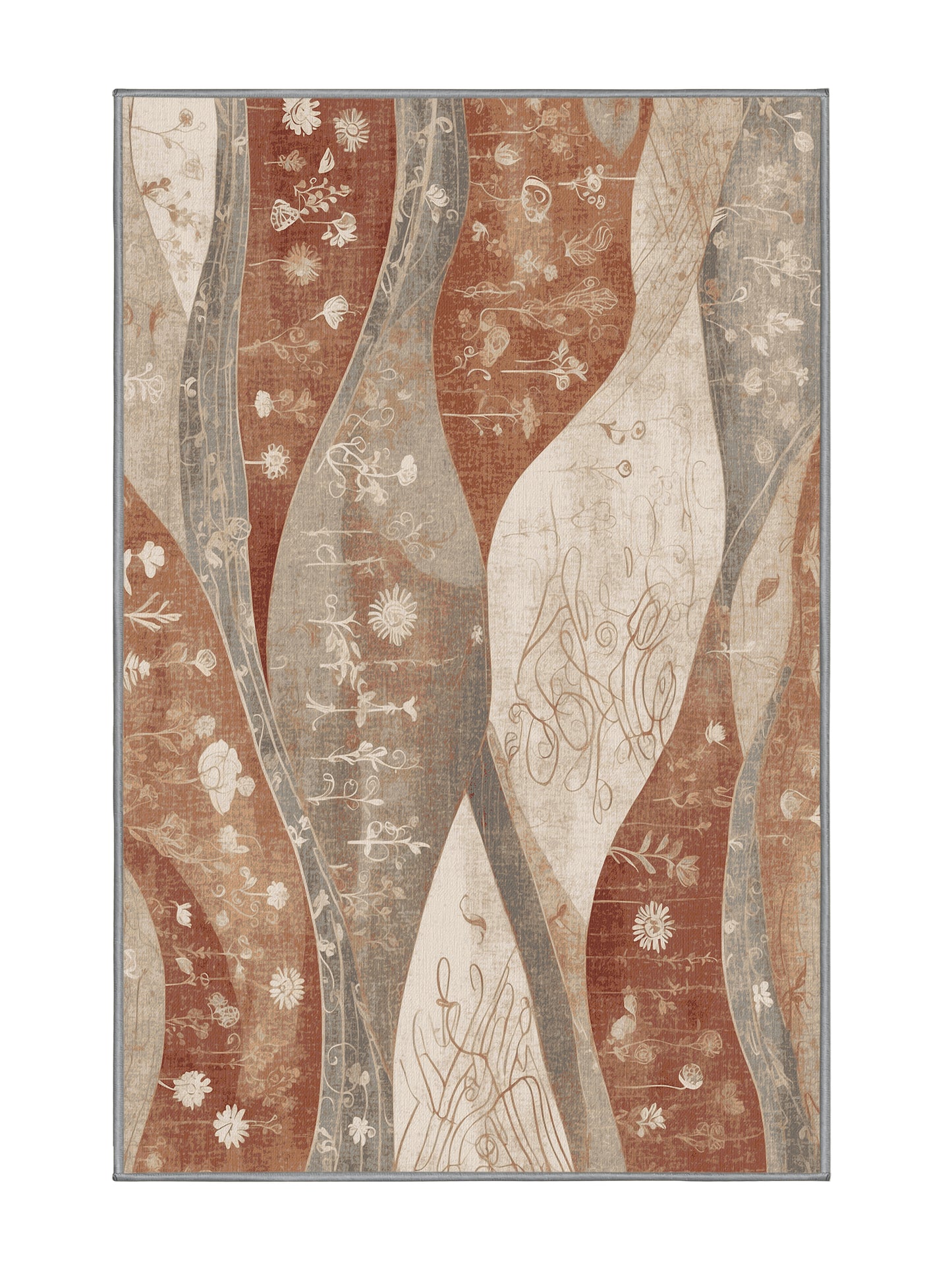 Dunes of Light Meadow Mirage - Premium Sandstone Modern Area Rug | Plush & Washable Options | Rugolution Home Decor