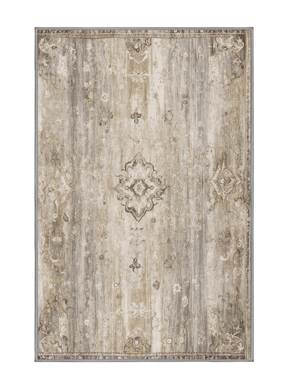 Dunes of Light Whispered Gleam - Premium Sandstone Modern Area Rug | Plush & Washable Options | Rugolution Home Decor