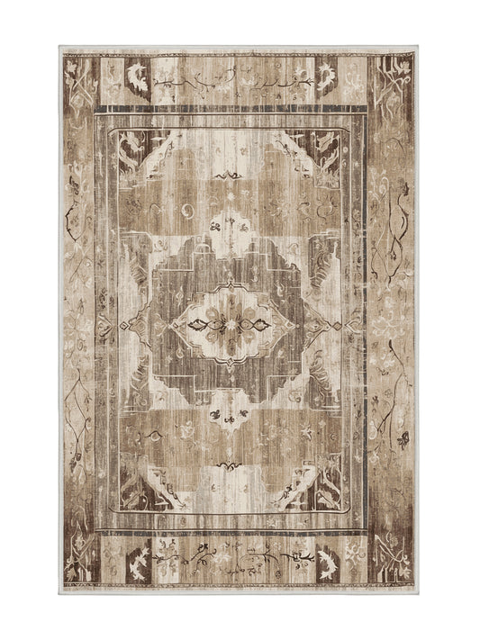 Dunes of Light Sands of Peace - Premium Champagne Modern Area Rug | Plush & Washable Options | Rugolution Home Decor