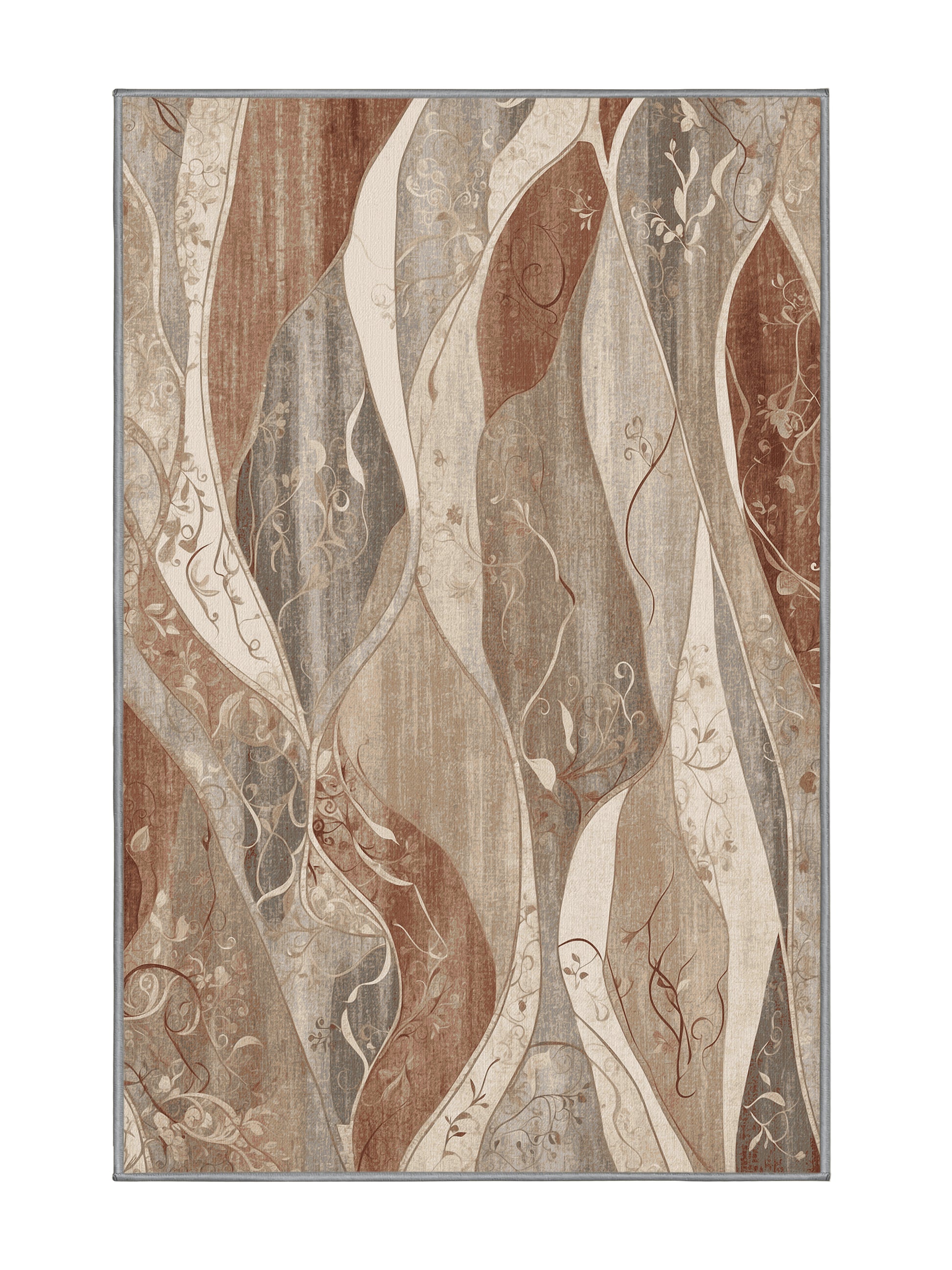 Dunes of Light Sunset Sway - Premium Sandstone Modern Area Rug | Plush & Washable Options | Rugolution Home Decor