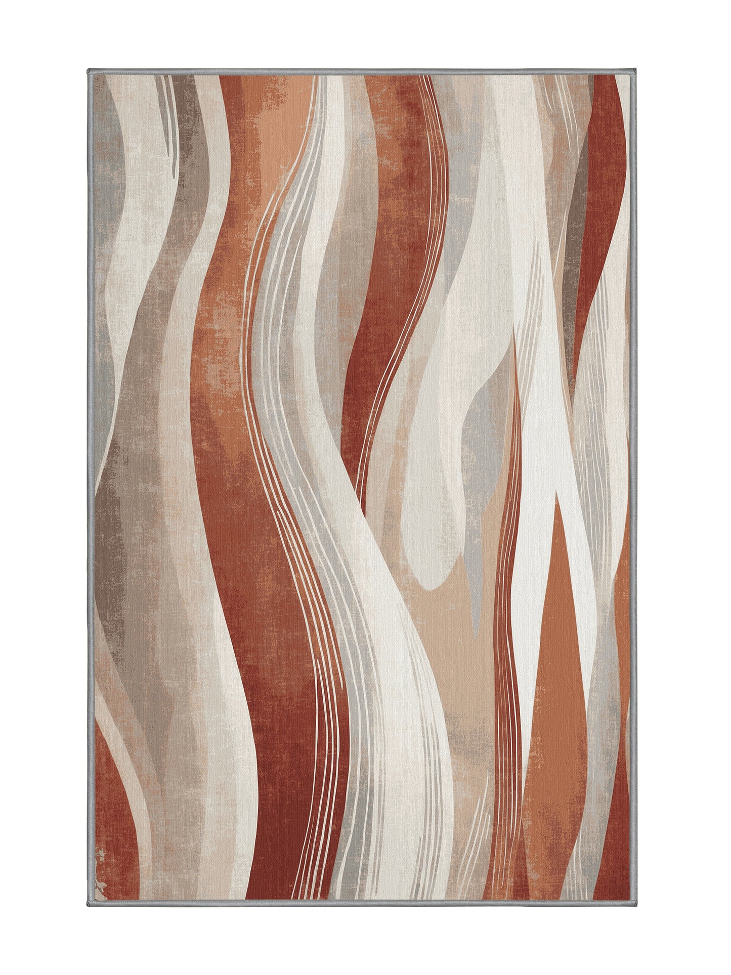 Dunes of Light Blushed Horizons - Premium Sandstone Modern Area Rug | Plush & Washable Options | Rugolution Home Decor