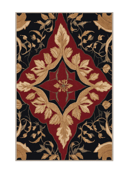 Glided Mythos Golden Herald - Premium Camel Brown Modern Area Rug | Plush & Washable Options | Rugolution Home Decor