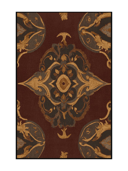 Glided Mythos Fabled Flourish - Premium Midnight Modern Area Rug | Plush & Washable Options | Rugolution Home Decor