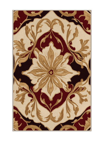 Glided Mythos Resplendent Aura - Premium Dark Almond Modern Area Rug | Plush & Washable Options | Rugolution Home Decor