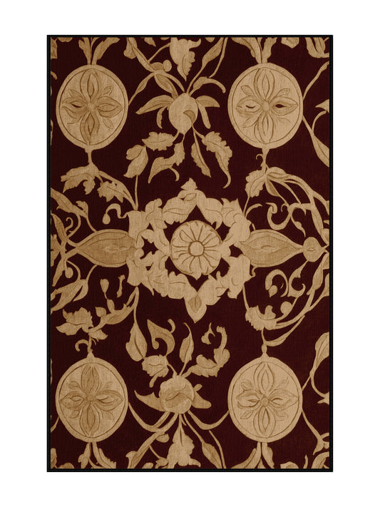 Glided Mythos Florid Dream - Premium Blood Night Modern Area Rug | Plush & Washable Options | Rugolution Home Decor