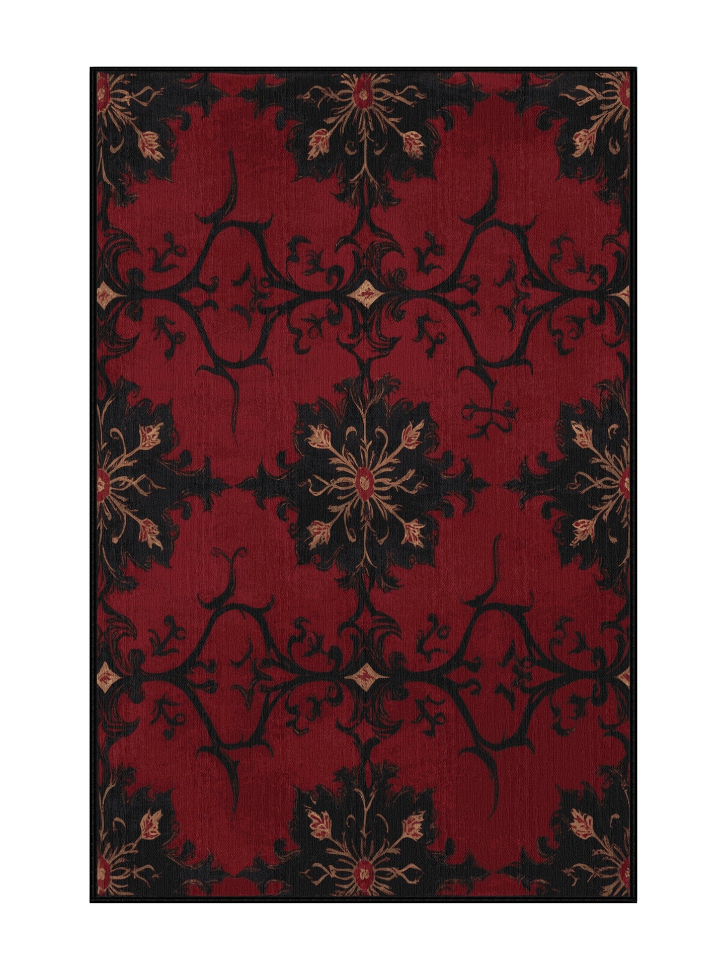 Glided Mythos Noble Mantle - Premium Vermilion Modern Area Rug | Plush & Washable Options | Rugolution Home Decor