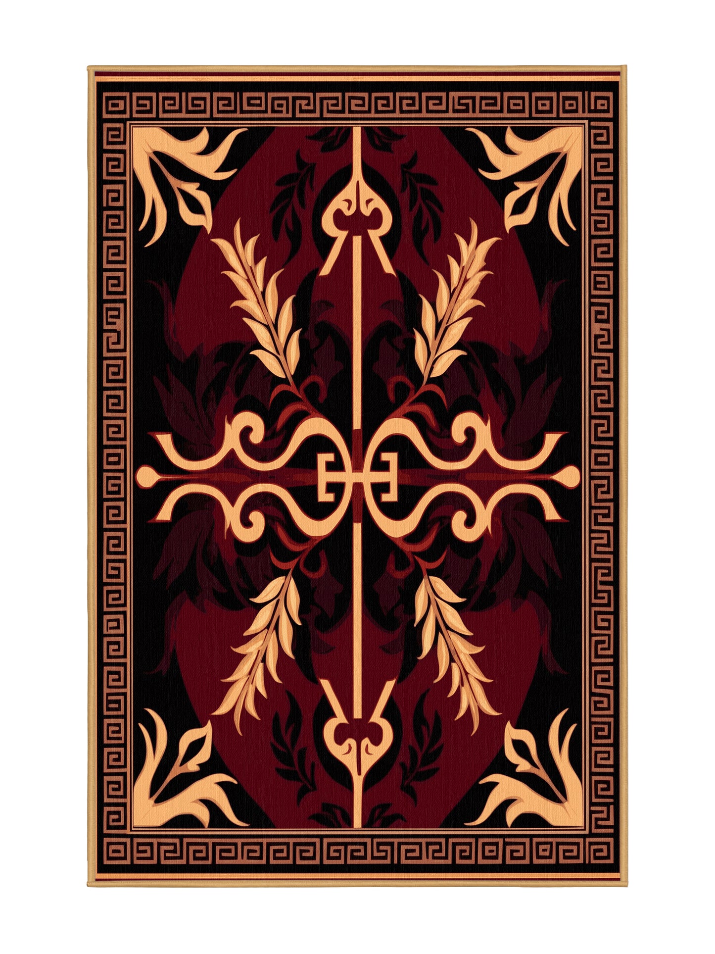 Glided Mythos Gloriana's Tapestry - Premium Chocolate Brown Modern Area Rug | Plush & Washable Options | Rugolution Home Decor