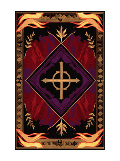 Glided Mythos Crown Jewel - Premium Vermilion Modern Area Rug | Plush & Washable Options | Rugolution Home Decor