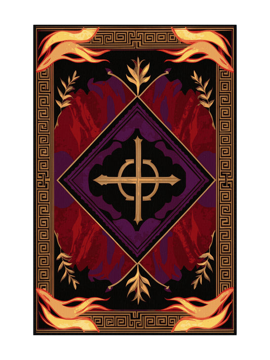 Glided Mythos Crown Jewel - Premium Vermilion Modern Area Rug | Plush & Washable Options | Rugolution Home Decor